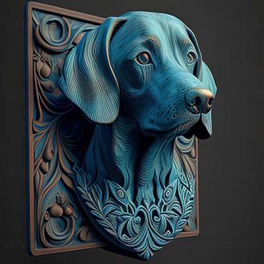 3D модель Голубая собака Лейси (STL)